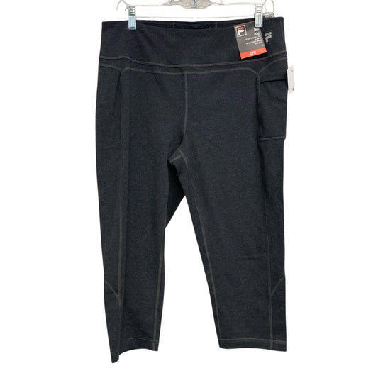Athletic Capris By Fila In Grey, Size:Xl