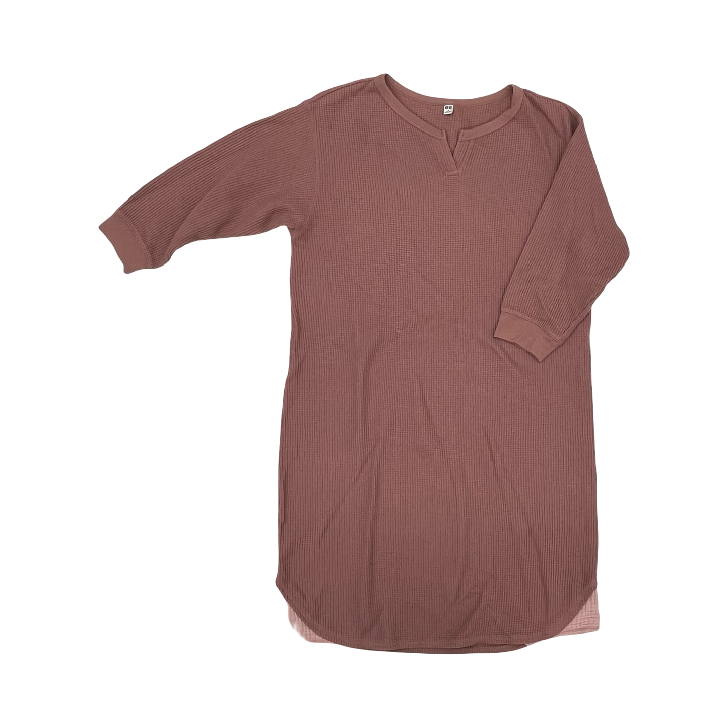 Dress Casual Midi By Uniqlo In Pink, Size:M