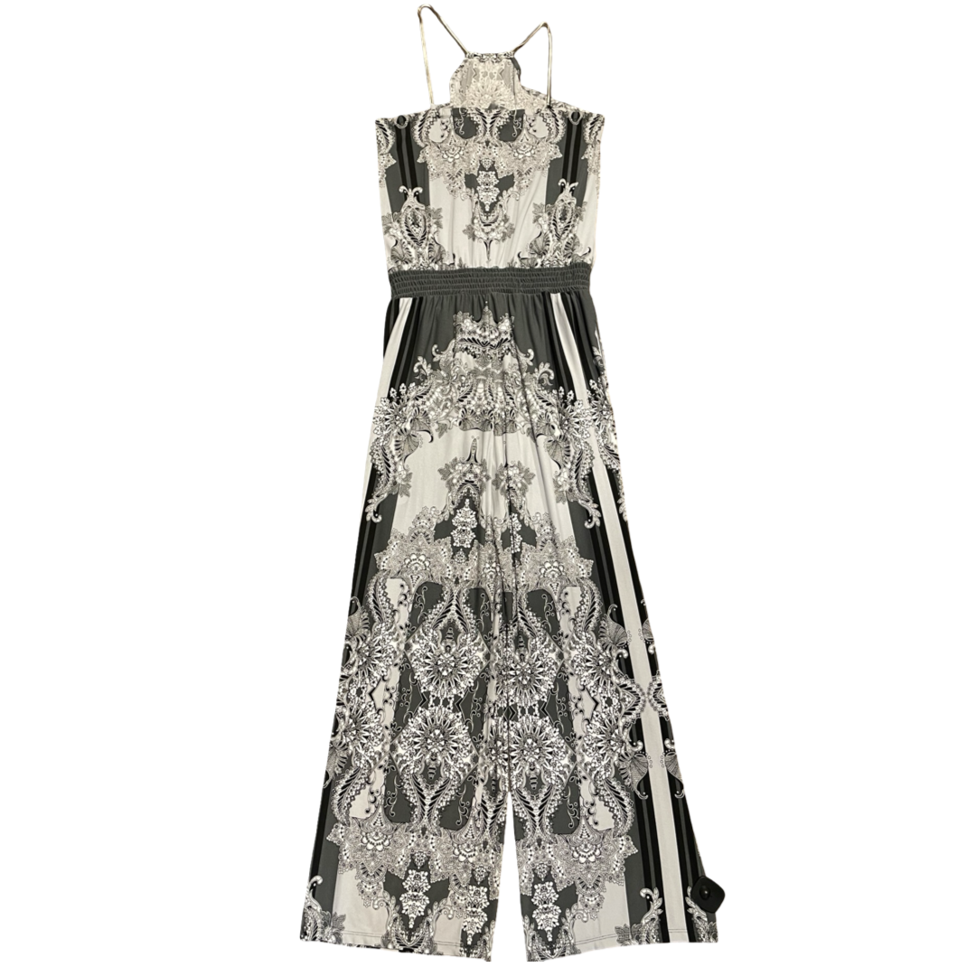 Jumpsuit By Inc In Black & Grey, Size:L