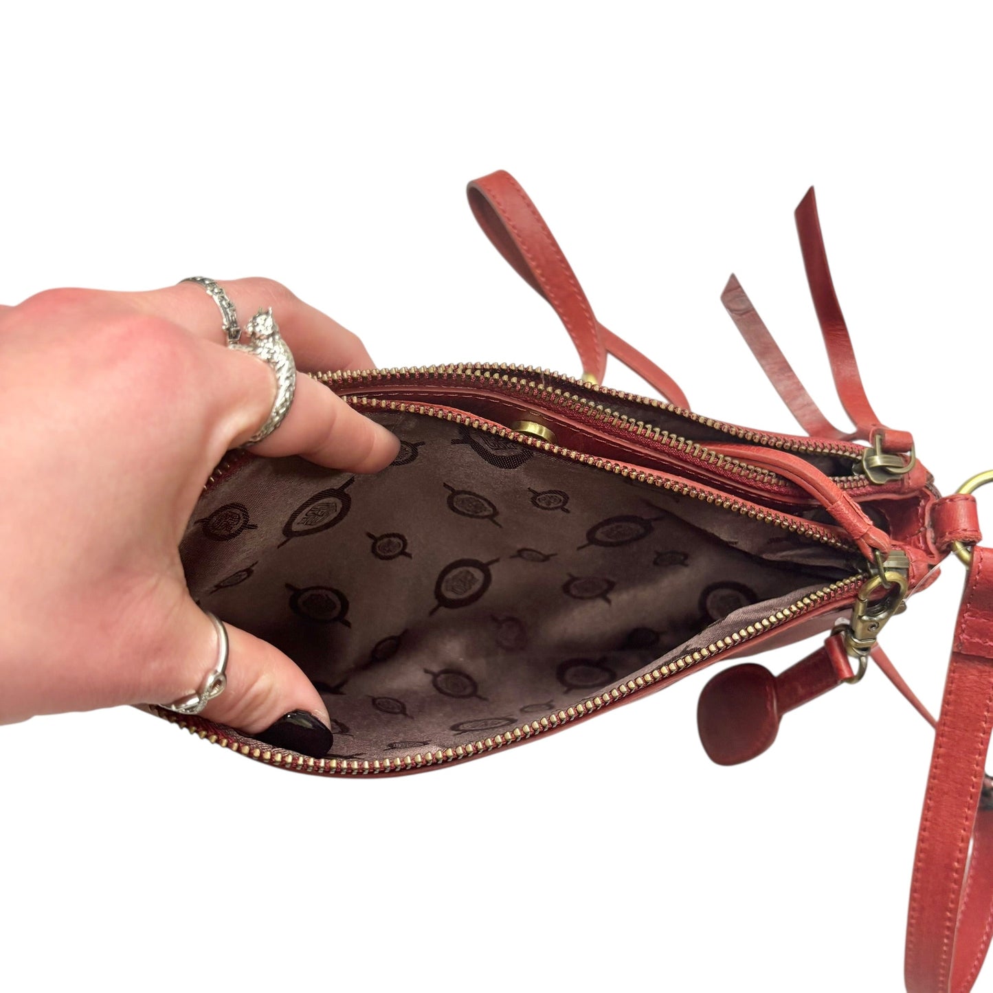 Crossbody Leather By Born, Size: Small