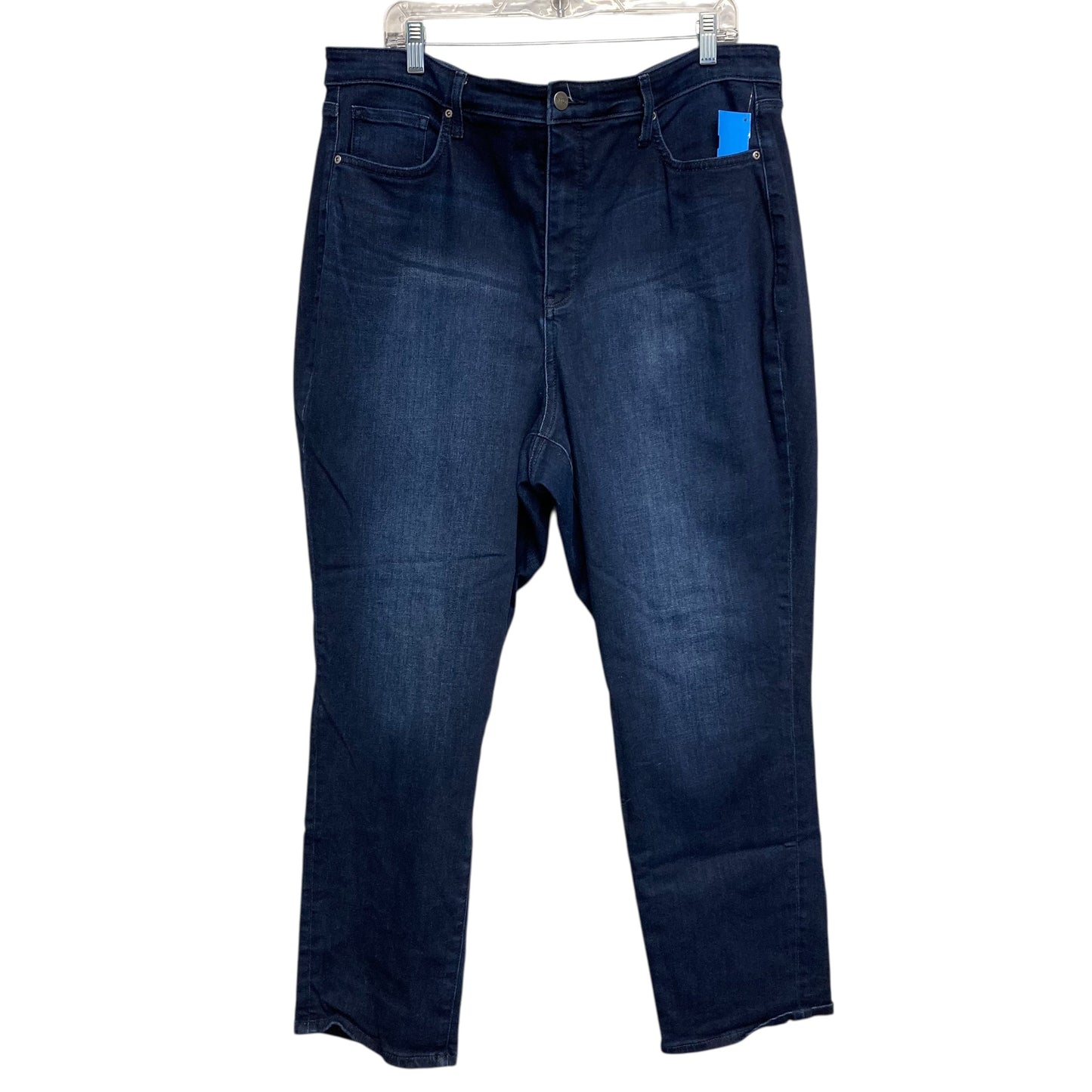 Jeans Straight By Not Your Daughters Jeans In Blue Denim, Size:16