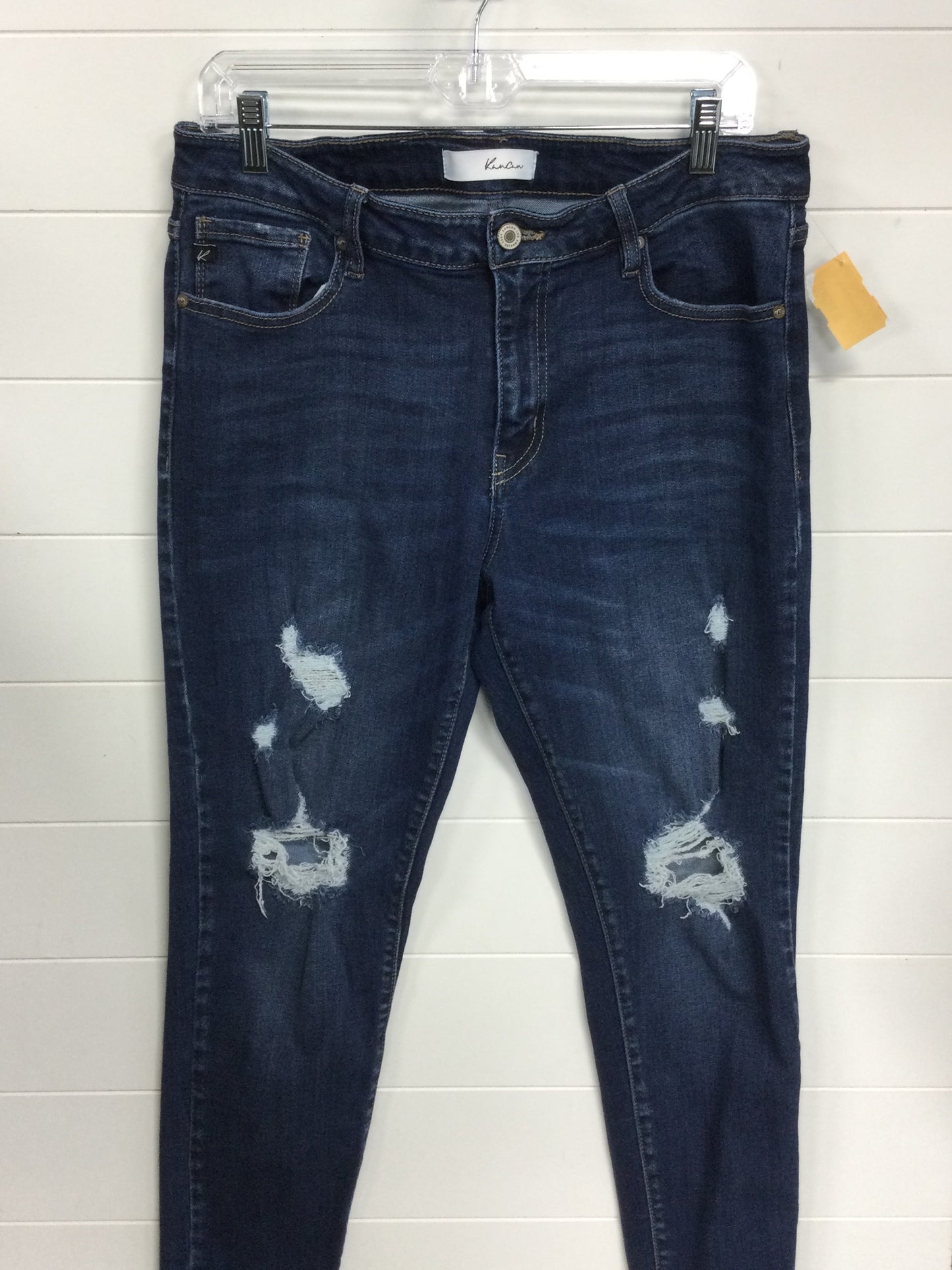 Jeans Skinny By Kancan In Blue Denim, Size:10