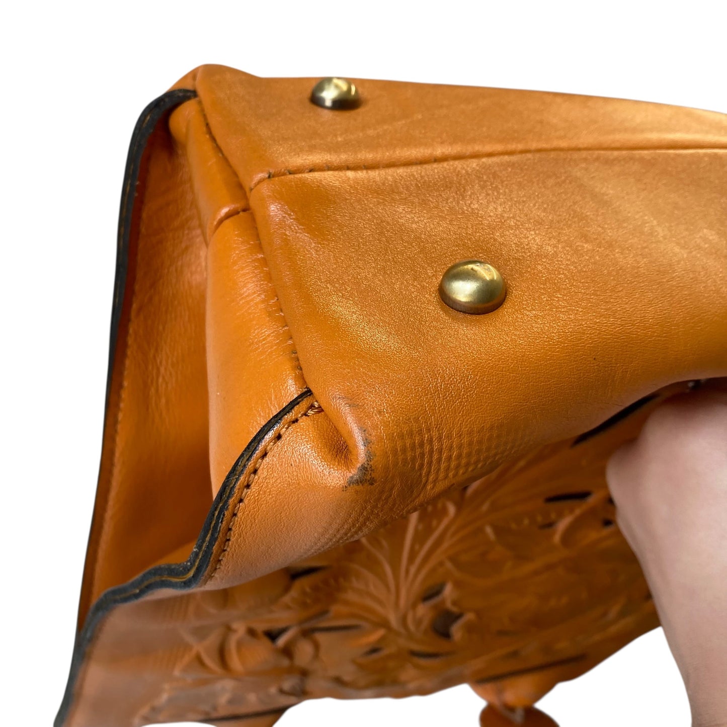 Handbag Designer By Patricia Nash In Gold, Size:Large