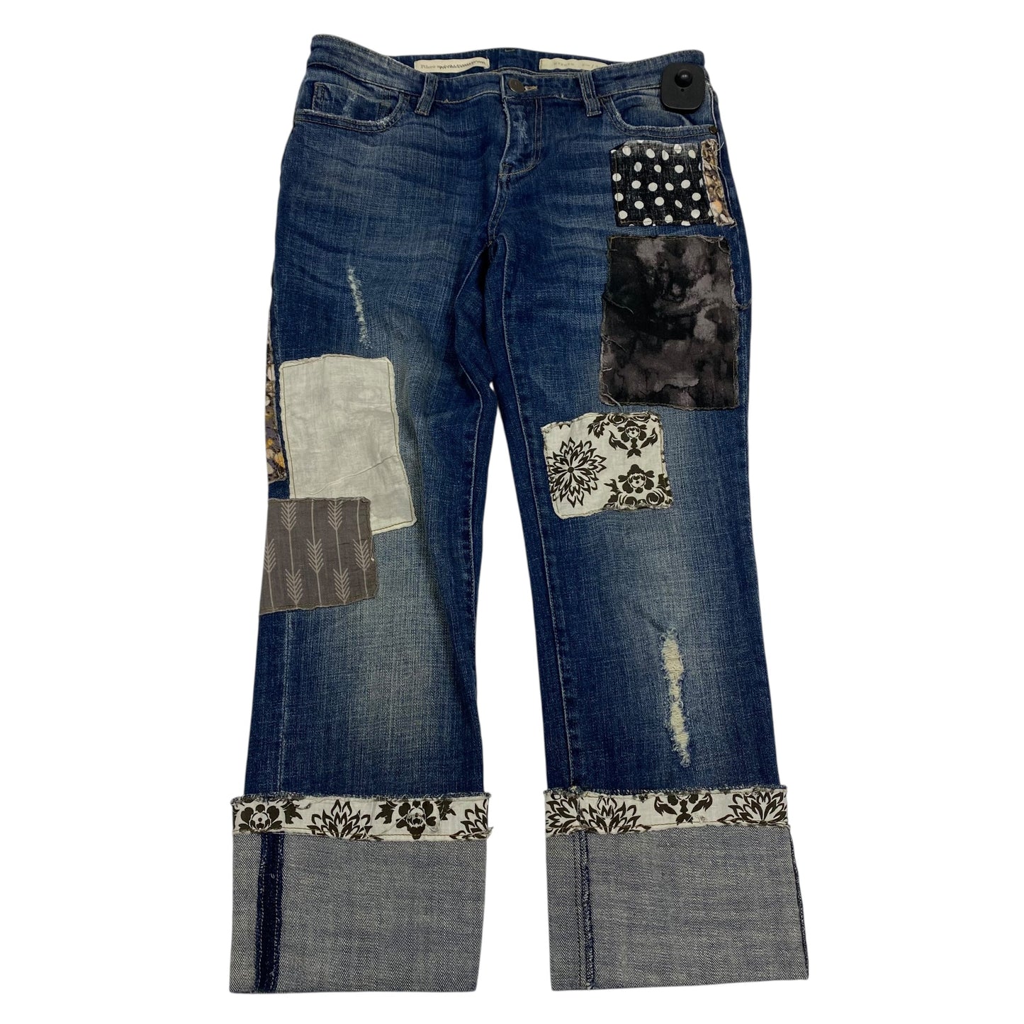 Jeans Cropped By Pilcro In Blue Denim, Size:2