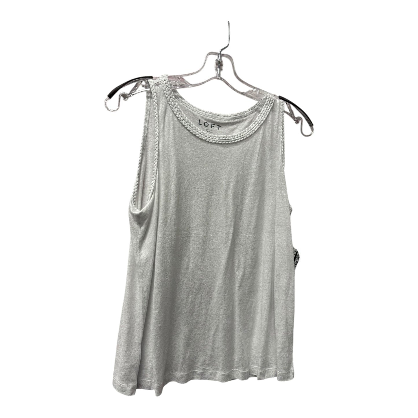 Tank Top By Loft In Silver, Size:S