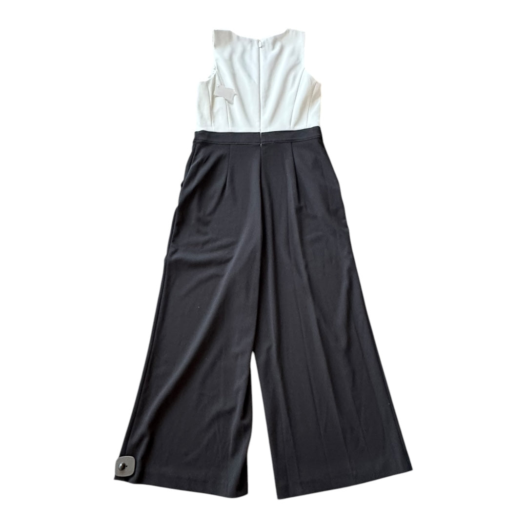 Jumpsuit Designer By Karl Lagerfeld In Black & White, Size:6