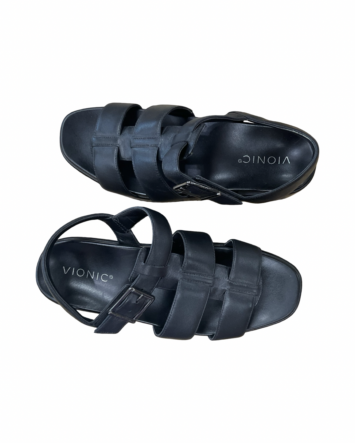 Sandals Heels Wedge By Vionic In Black, Size:8