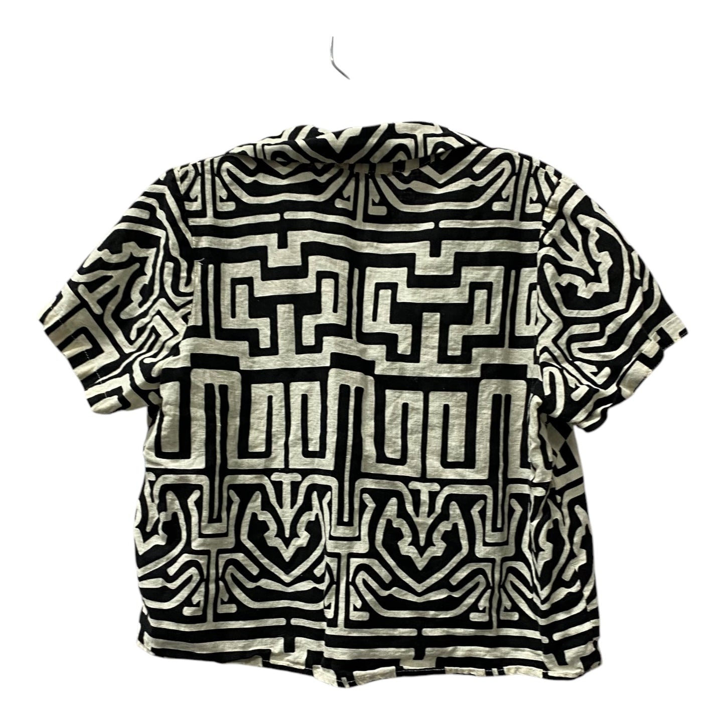 Top Ss By Rachel Zoe In Black & Cream, Size:S