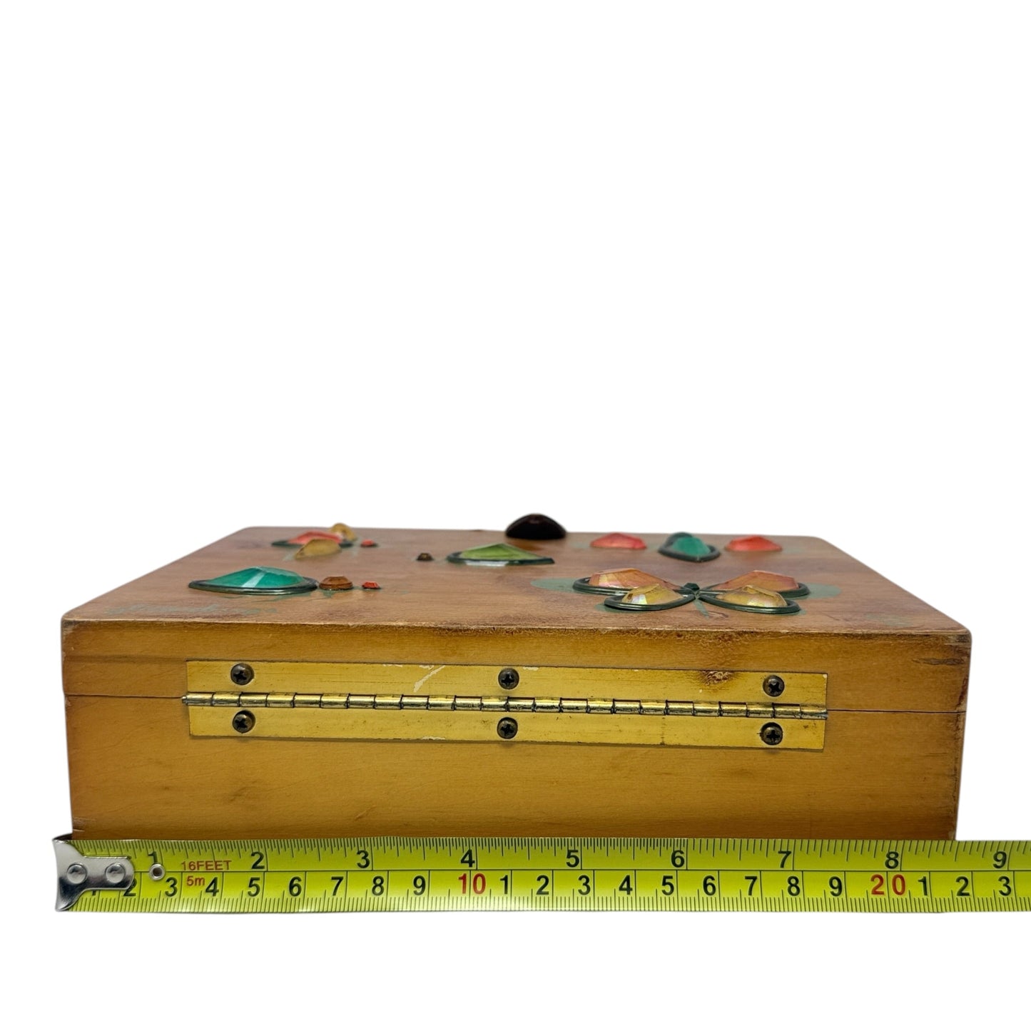 Vintage Collectible 60’s “Glitter Bugs” Wooden Box Bag, Size: Small