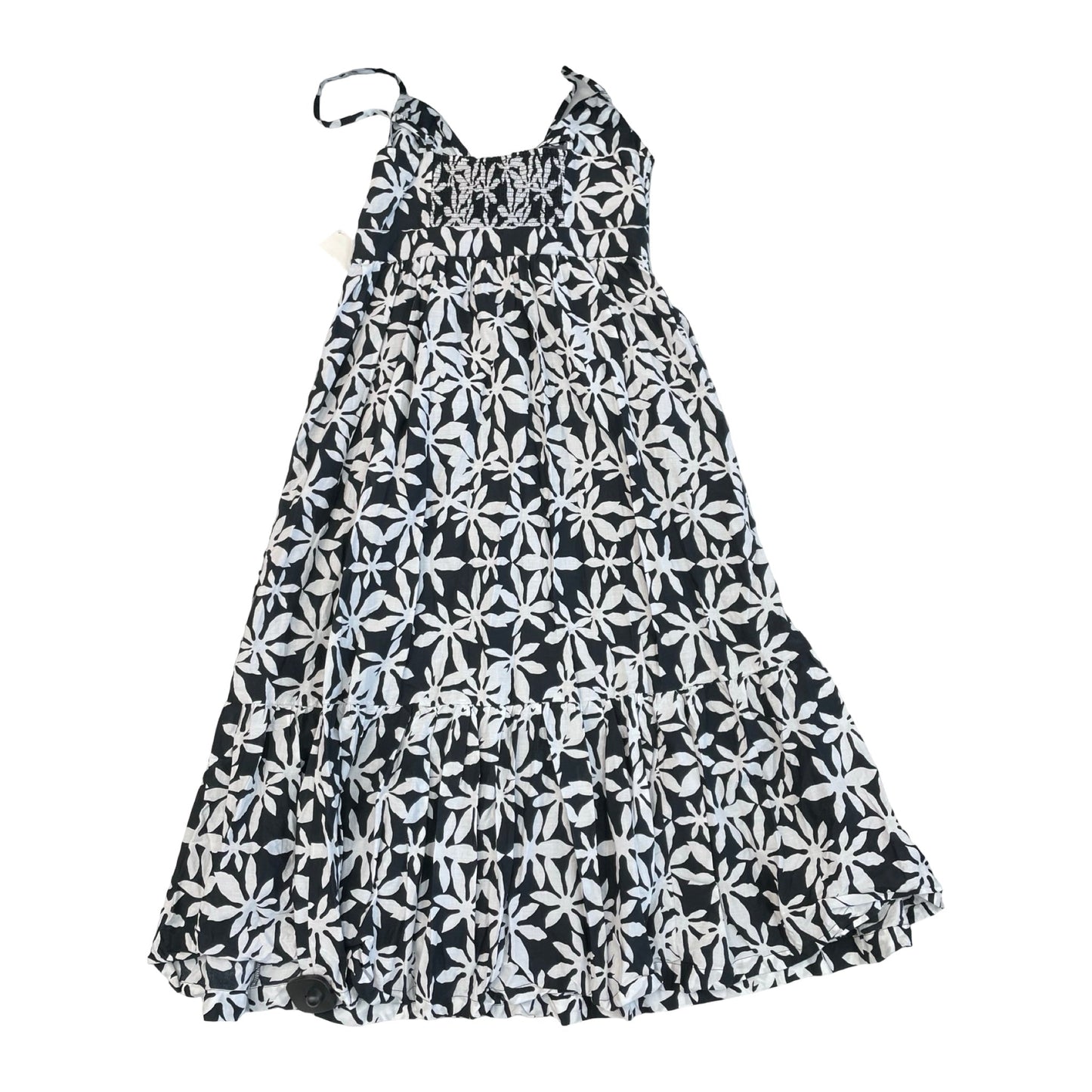 Dress Casual Maxi By J. Crew In Black & White, Size:4