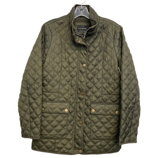 Jacket Puffer & Quilted By Lucky Brand In Green, Size:M