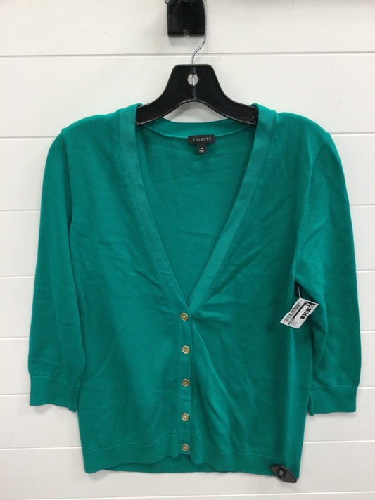 Cardigan By Talbots In Green, Size:M
