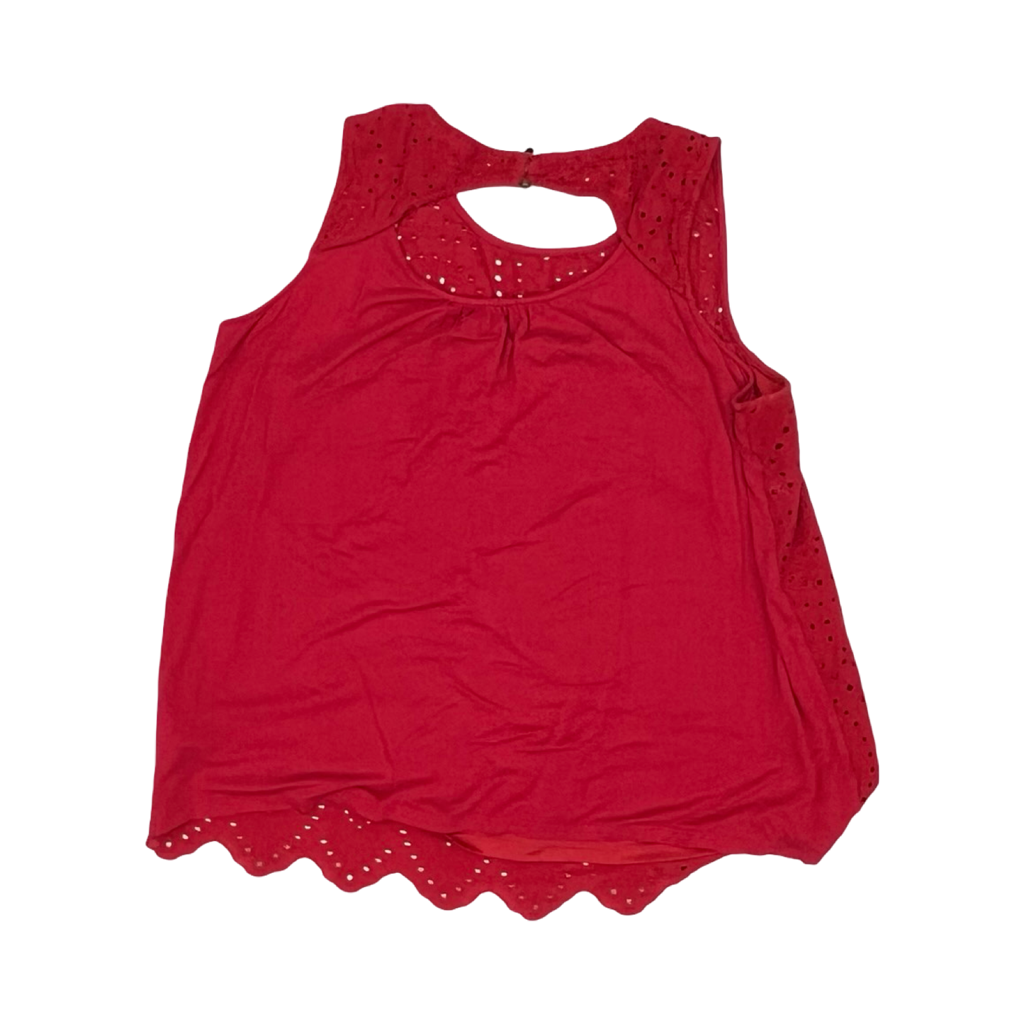 Blouse Sleeveless By Maurices In Red, Size:Xxl