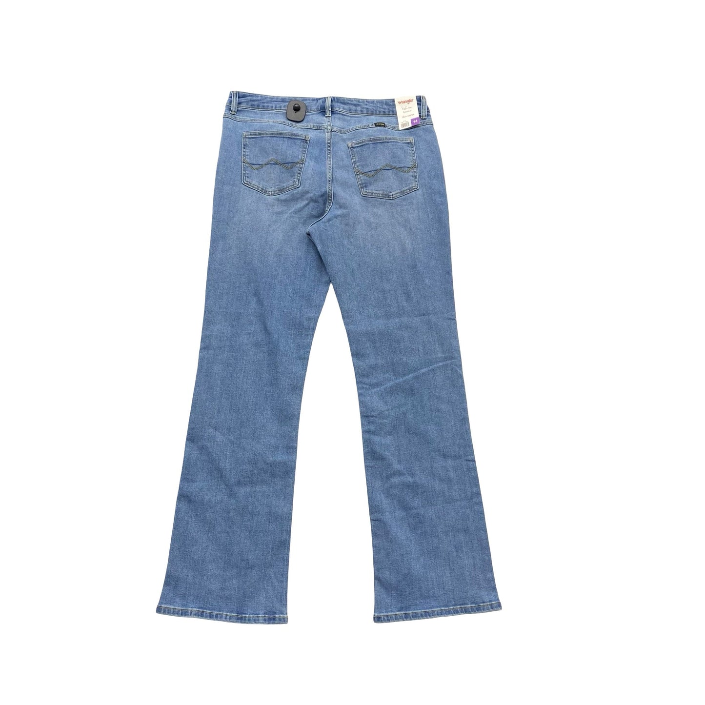 Jeans Straight By Wrangler In Blue Denim, Size:14