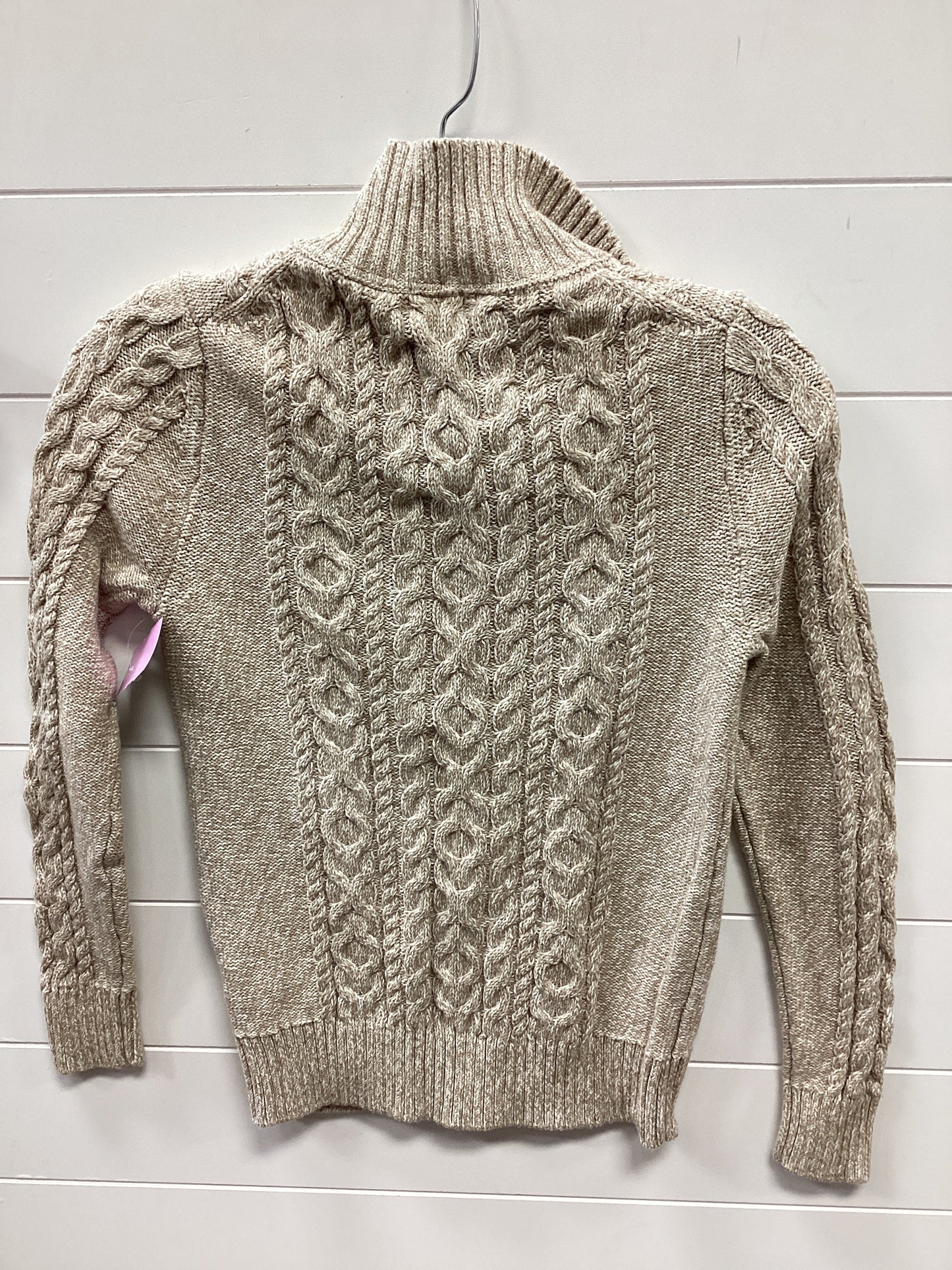 Sweater Cardigan By L.L. Bean In Tan, Size:Xs