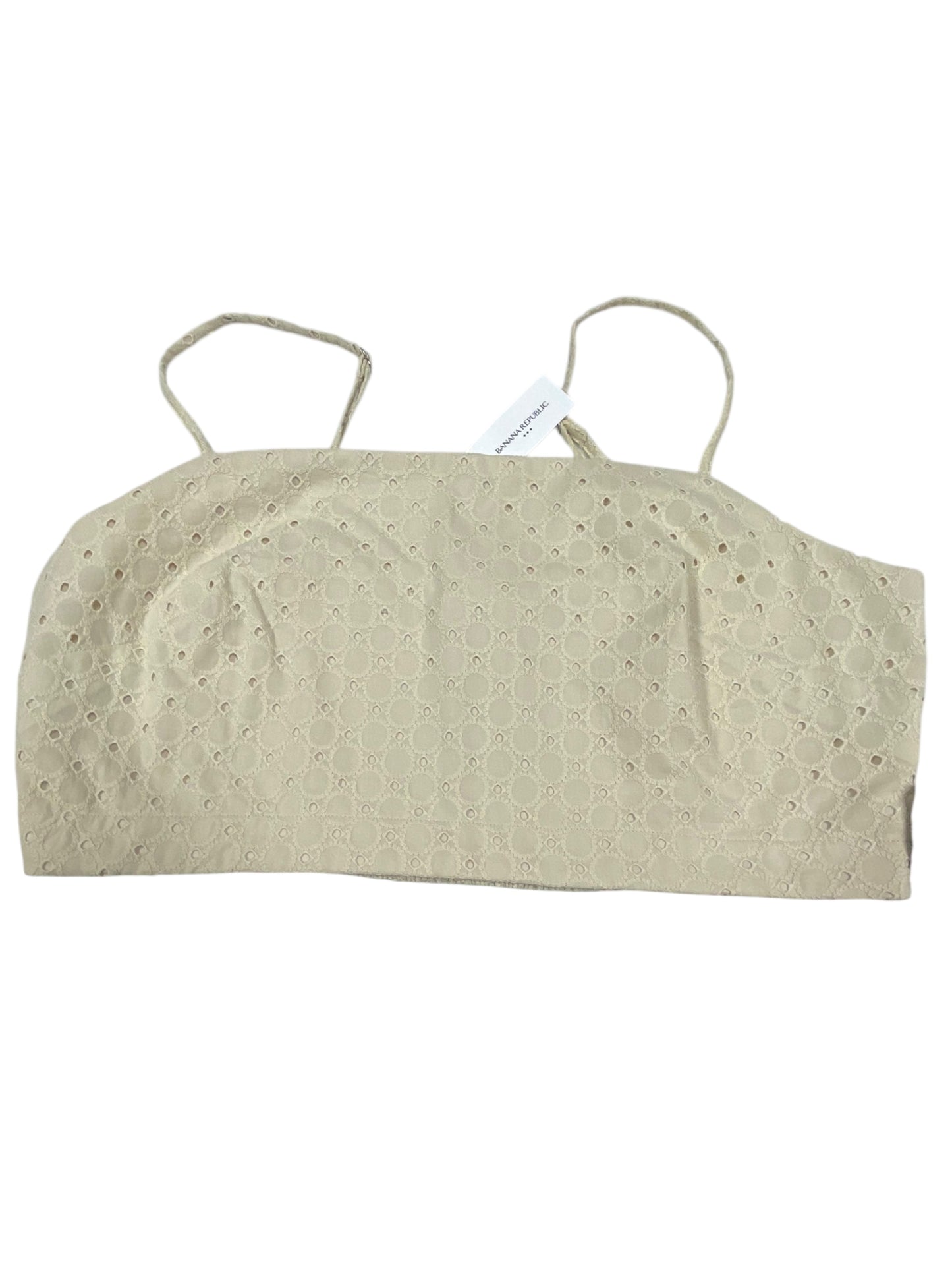 Top Sleeveless By Banana Republic In Tan, Size:L