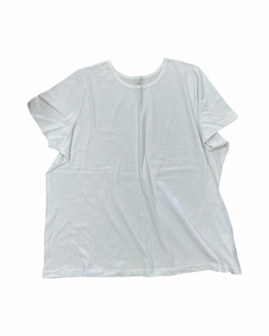 Top Ss Basic By Woman Within In White, Size:2X