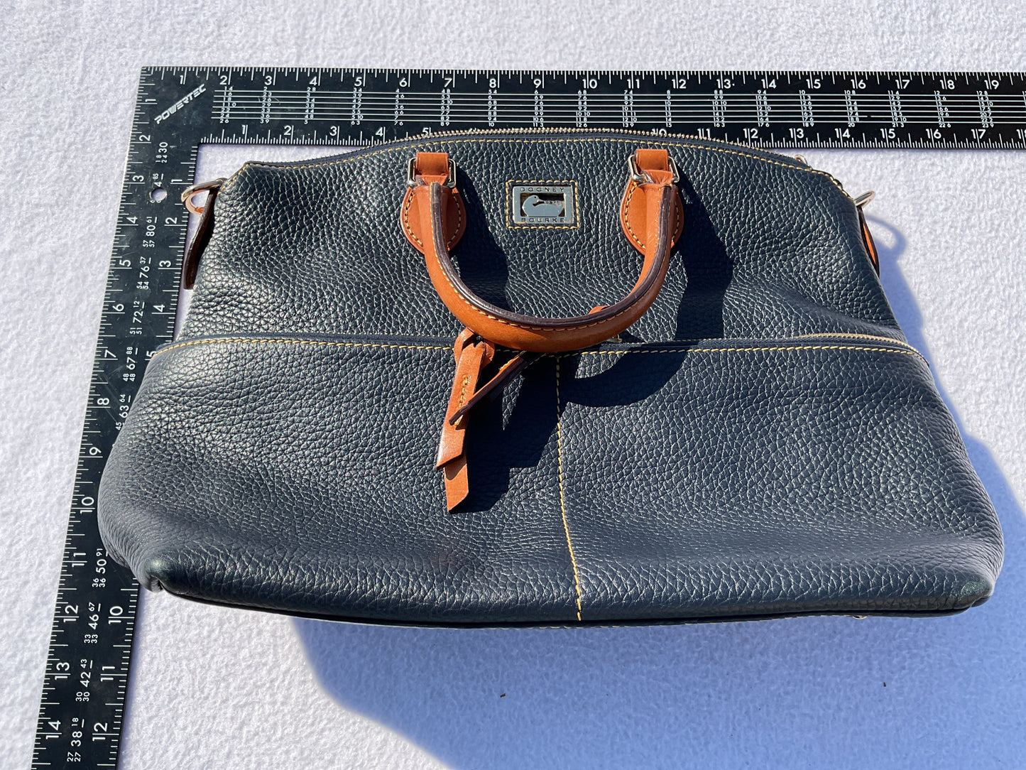 Handbag Designer By Dooney And Bourke In Navy, Size:Medium