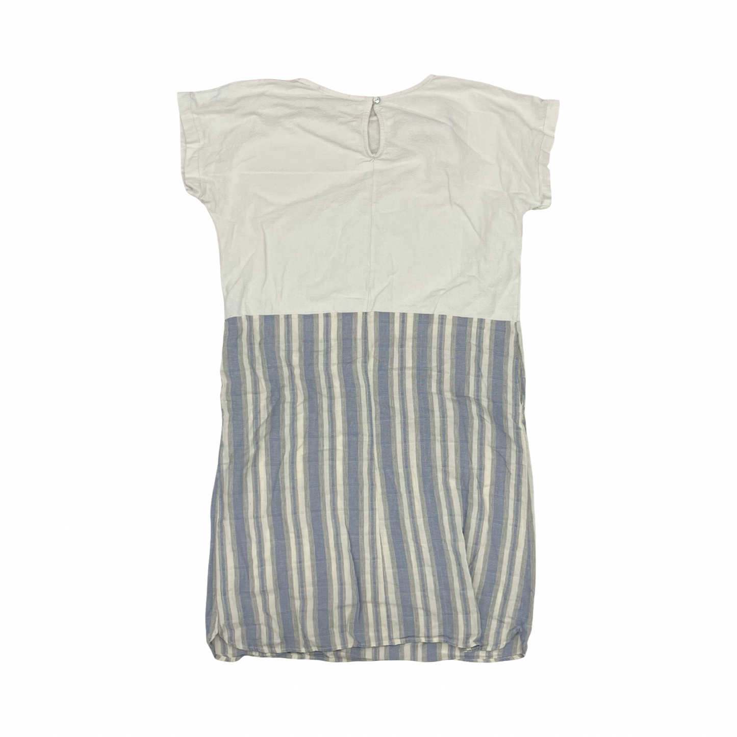 Dress Casual Midi By Hailey & Co In Blue & White, Size:L