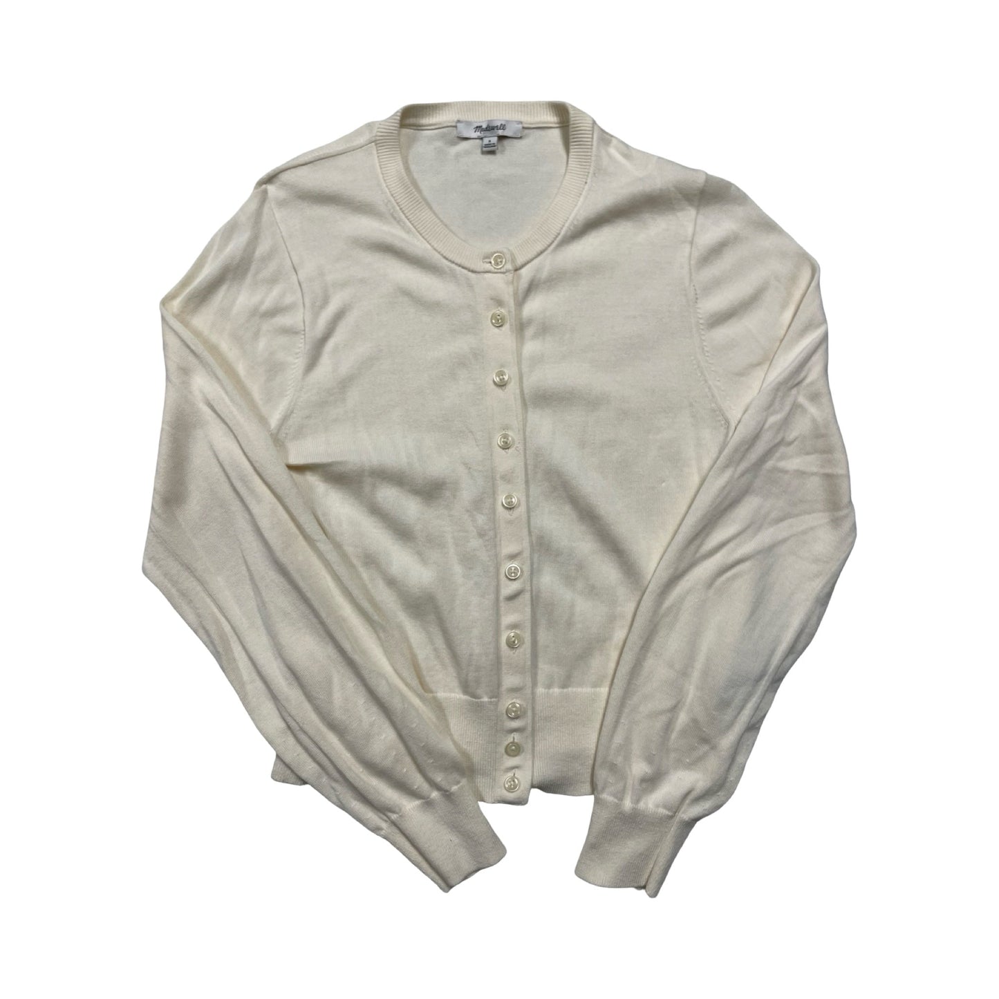 Sweater Cardigan By Madewell In Cream, Size:S