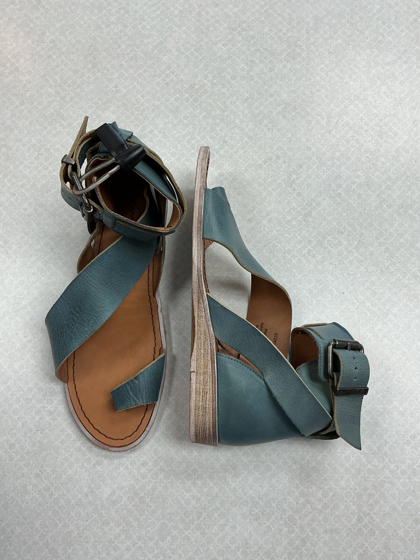 Sandals Flats By Free People In Blue, Size:7
