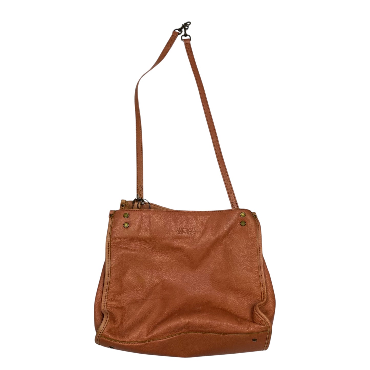 Handbag Leather By American Leather Co In Brown, Size:Medium