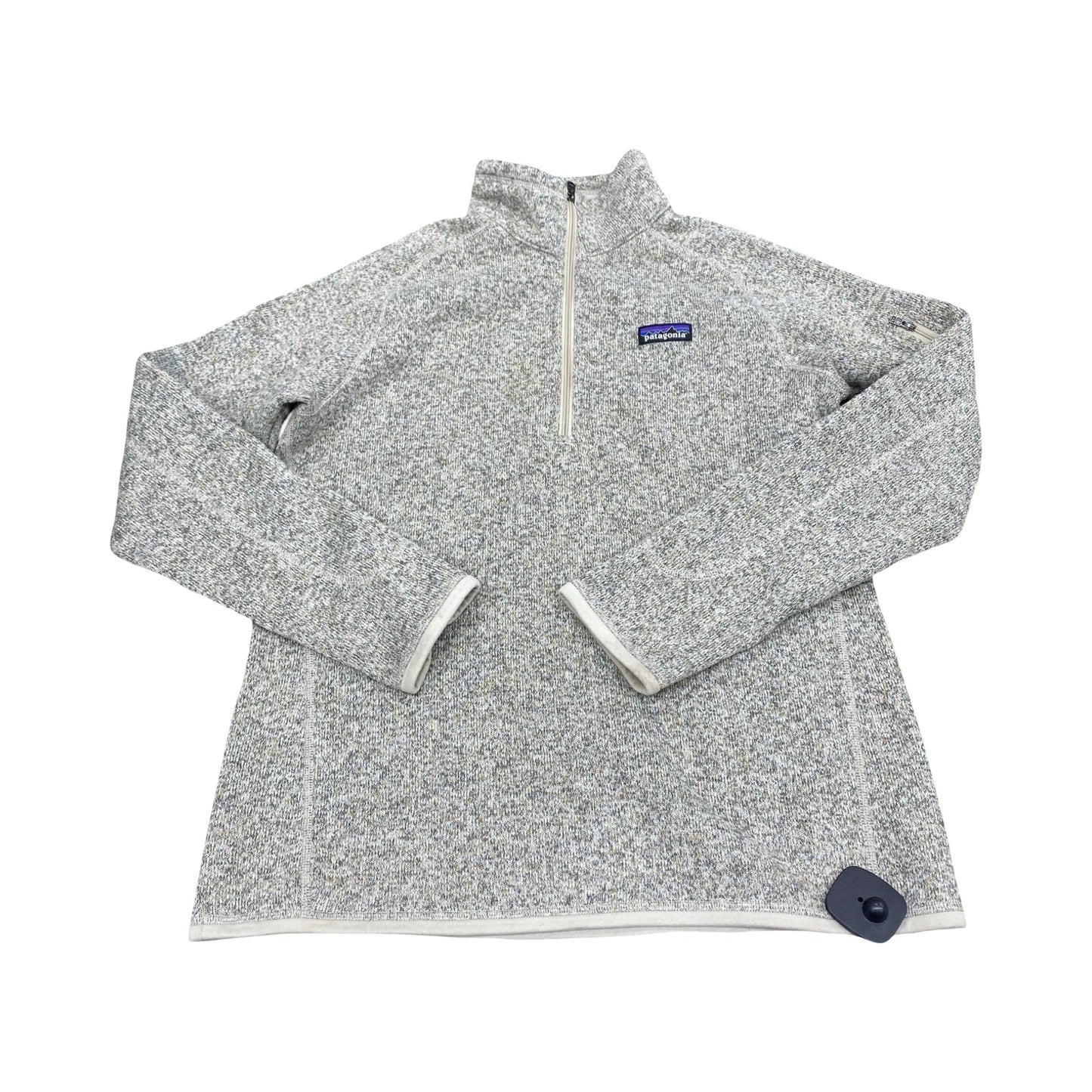 Athletic Fleece By Patagonia In Grey & Tan, Size:L