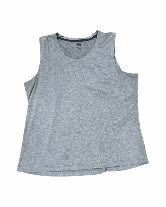 Top Sleeveless By Athletic Works In Grey, Size:Xl