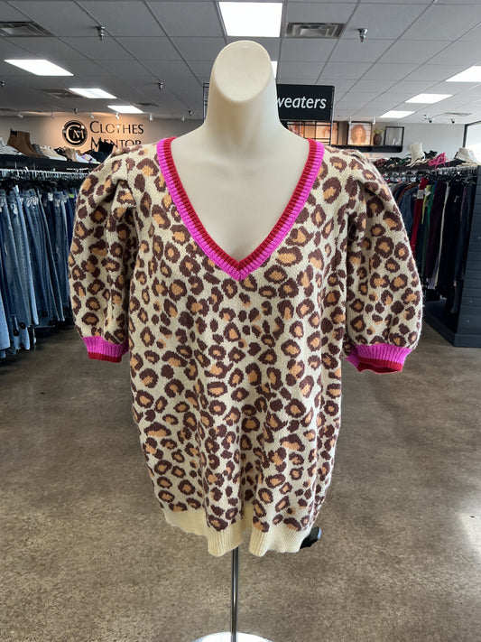 Sweater Ss By Bibi In Animal Print, Size:Xl