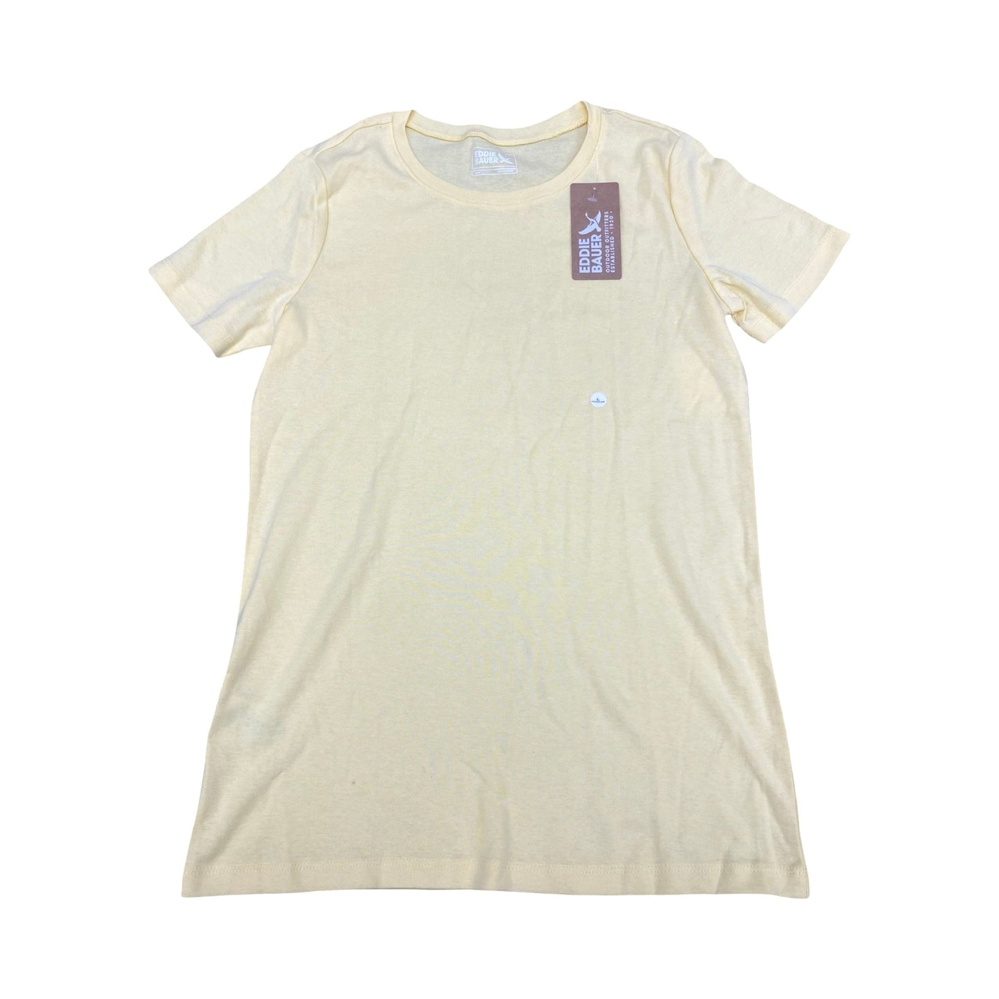 Top Ss Basic By Eddie Bauer In Yellow, Size:L