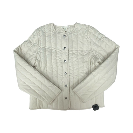 Jacket Puffer & Quilted By Garnet Hill In Cream, Size:8