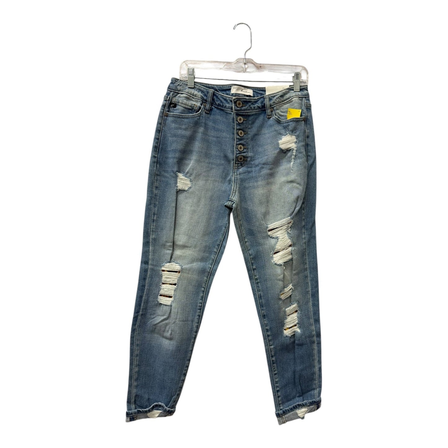Jeans Straight By Kancan In Blue Denim, Size:11