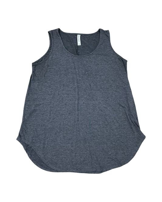 Tank Top By Zenana In Grey, Size:Xl