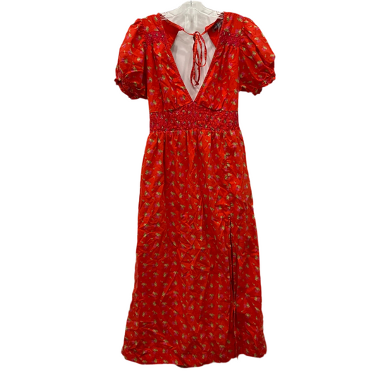 Dress Casual Maxi By Urban Outfitters In Red, Size: L