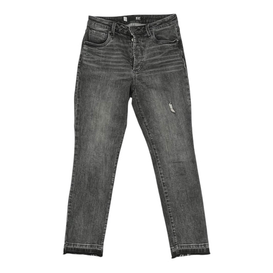 Jeans Straight By Kut In Black Denim, Size:2L