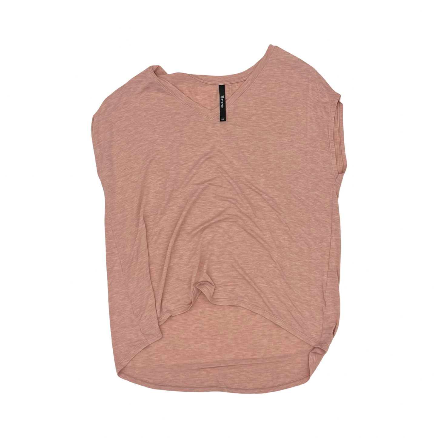 Athletic Top Ss By Mpg In Pink, Size:L