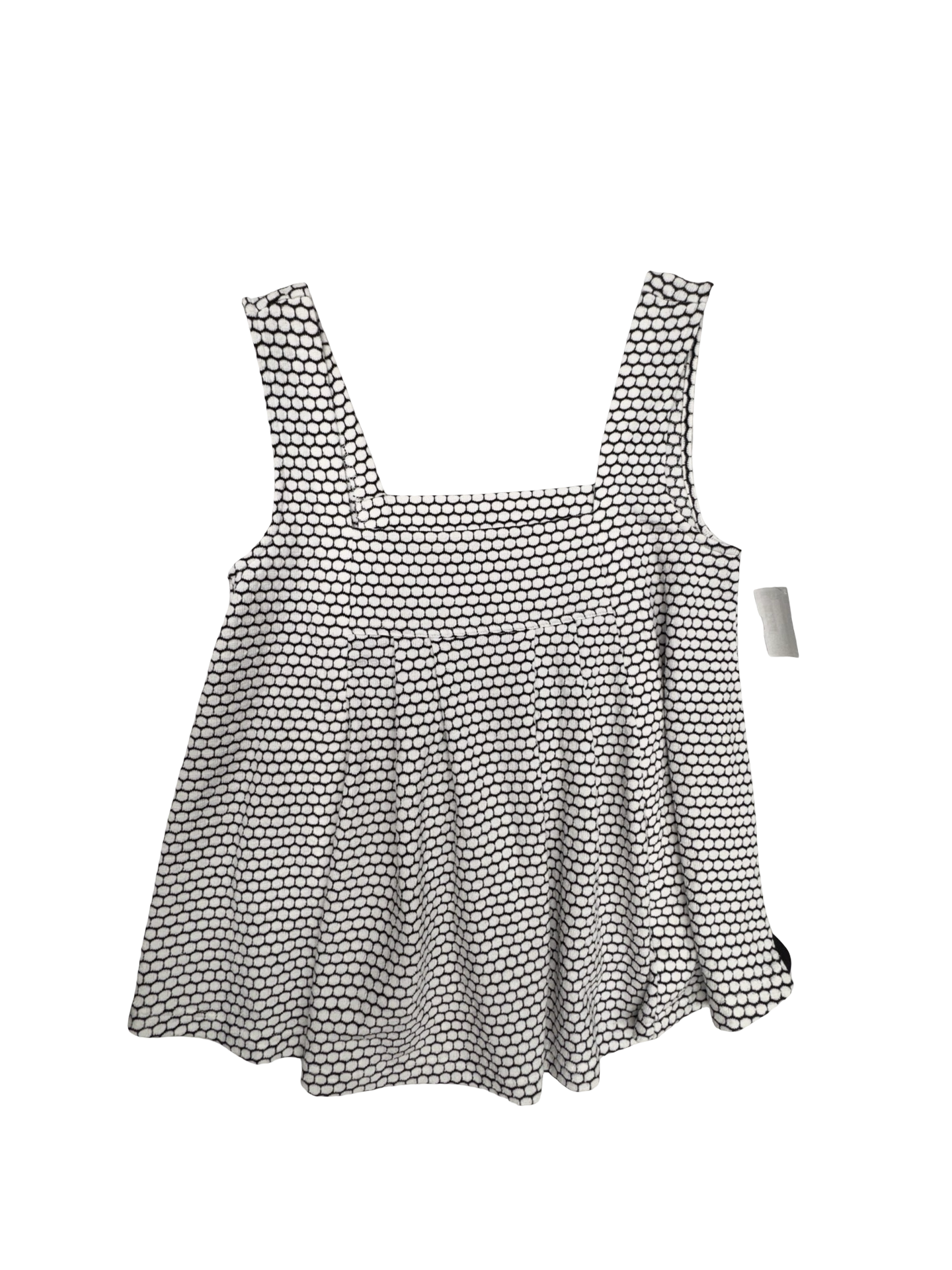 Top Sleeveless By Liverpool In Black & White, Size:S