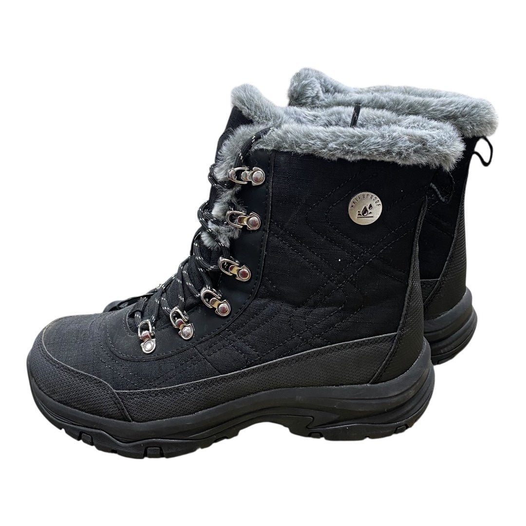 Boots Snow By Skechers In Black, Size:8