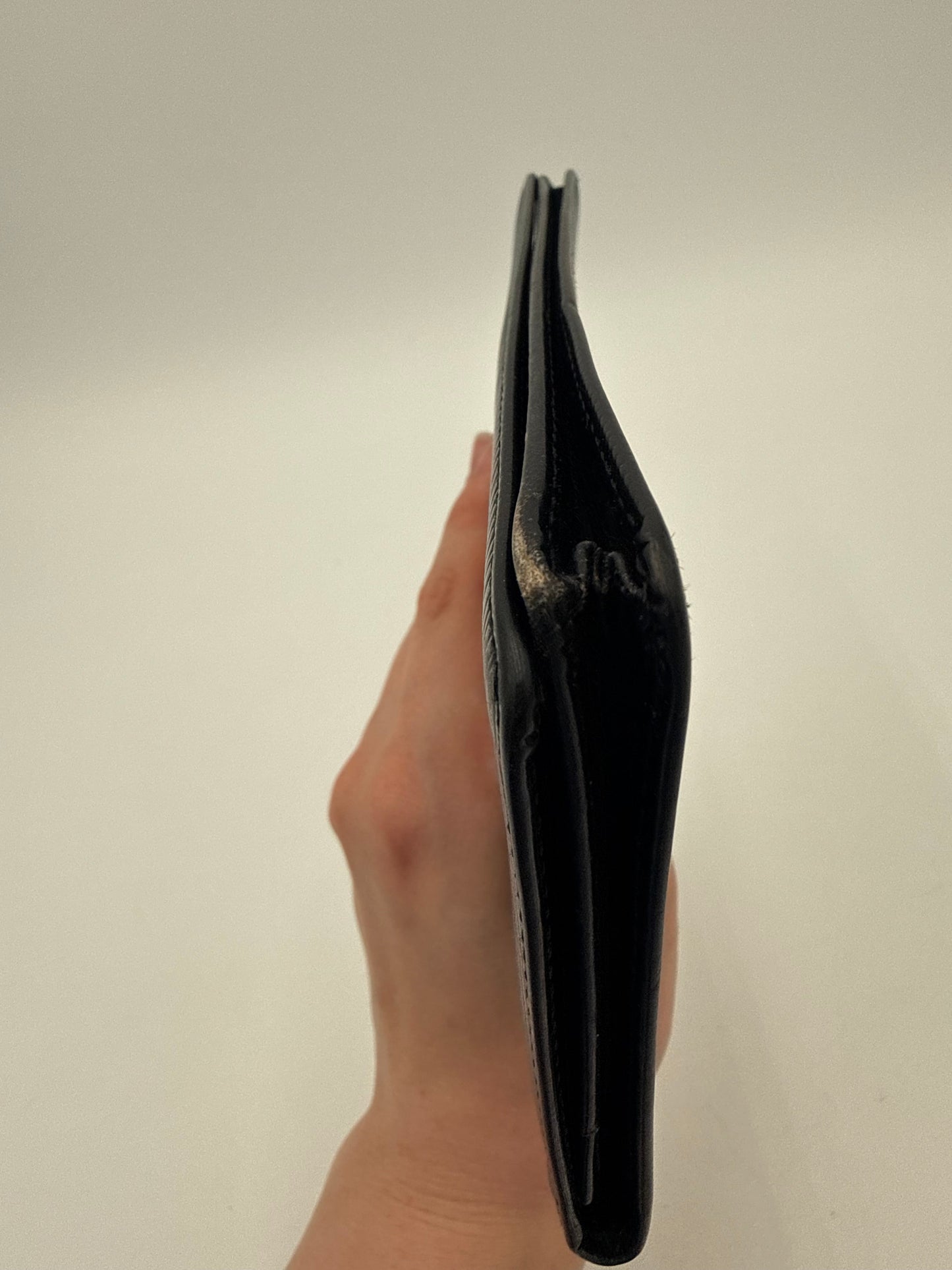 Wallet Luxury Designer By Louis Vuitton In Black, Size:Medium