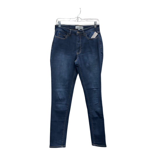 Jeans Straight By H For Halston In Blue Denim, Size:6