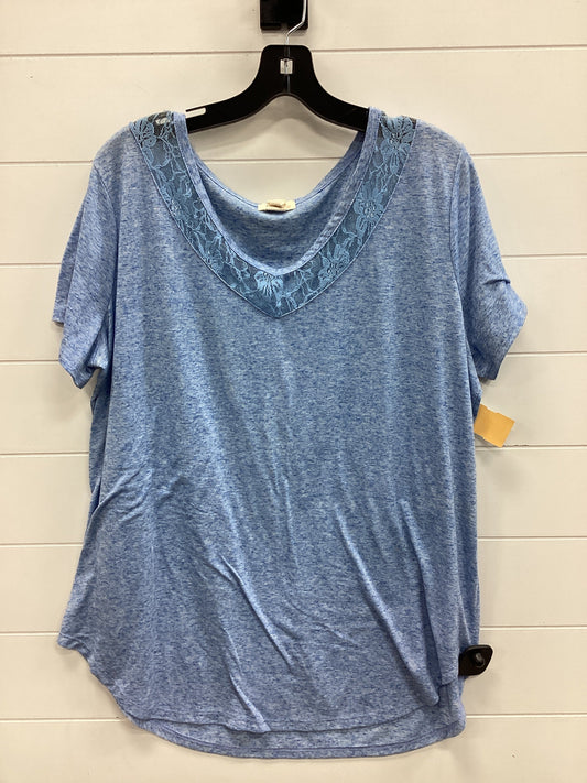 Top Ls By Cmc In Blue, Size:1X