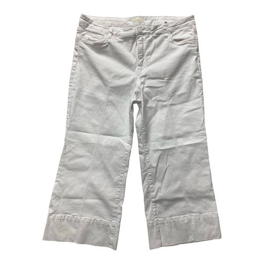 Jeans Wide Leg By Kut In White, Size:18