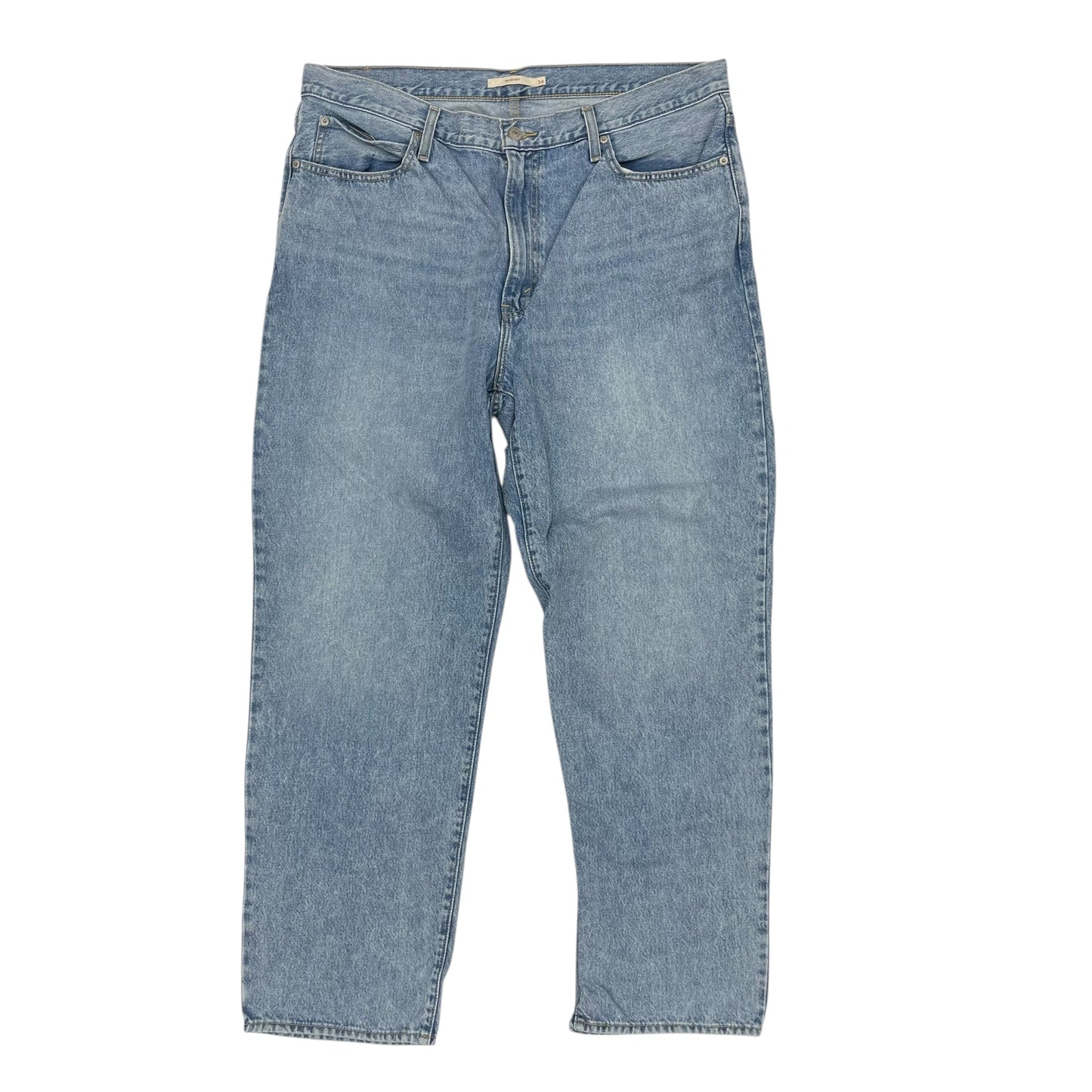 Jeans Straight By Levis In Blue Denim, Size:18