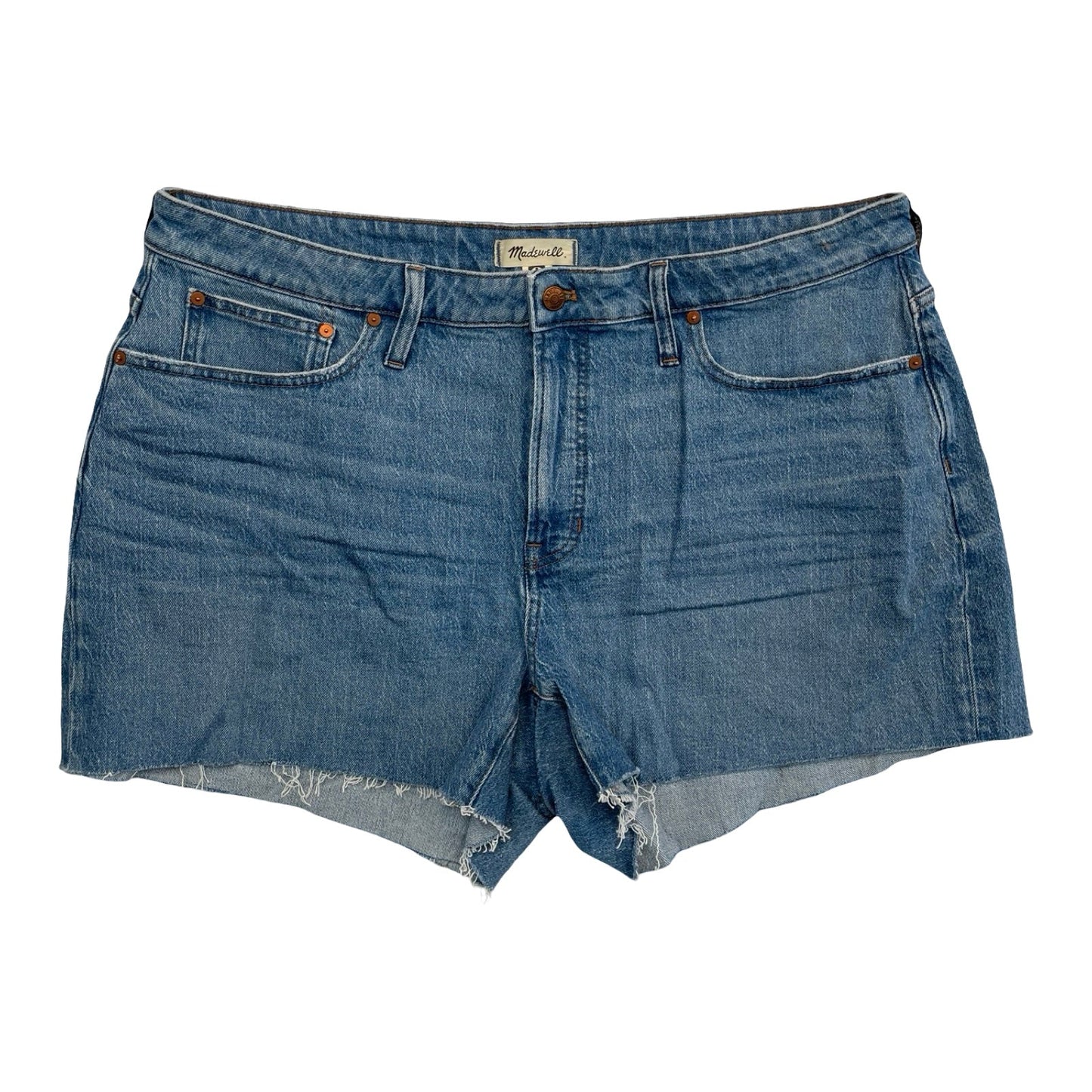 Shorts By Madewell In Blue Denim, Size:18