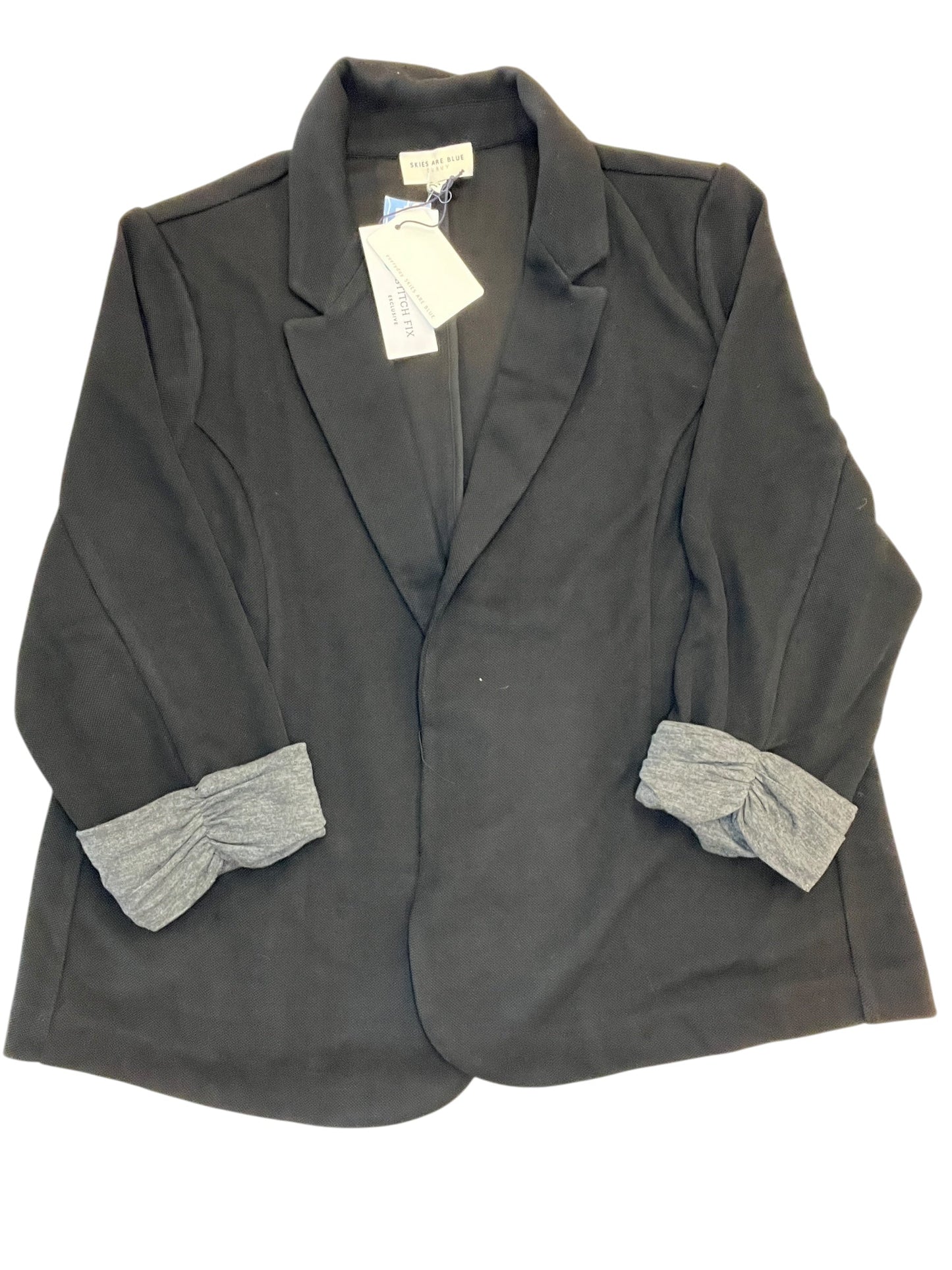 Blazer By Skies Are Blue In Black, Size:2X