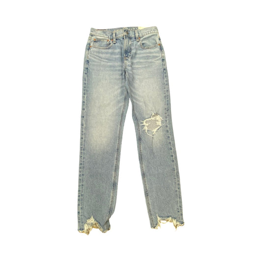Jeans Skinny By American Eagle In Blue Denim, Size:2P