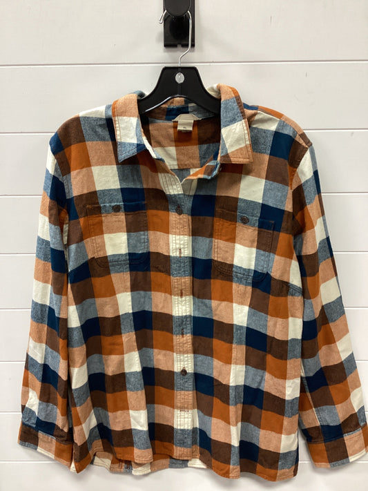 Top Ls By Duluth Trading In Plaid Pattern, Size:Xl
