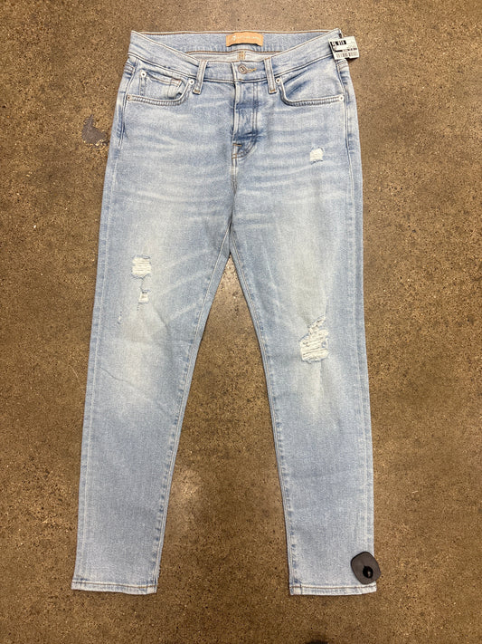 Jeans Skinny By 7 For All Mankind In Blue Denim, Size:2