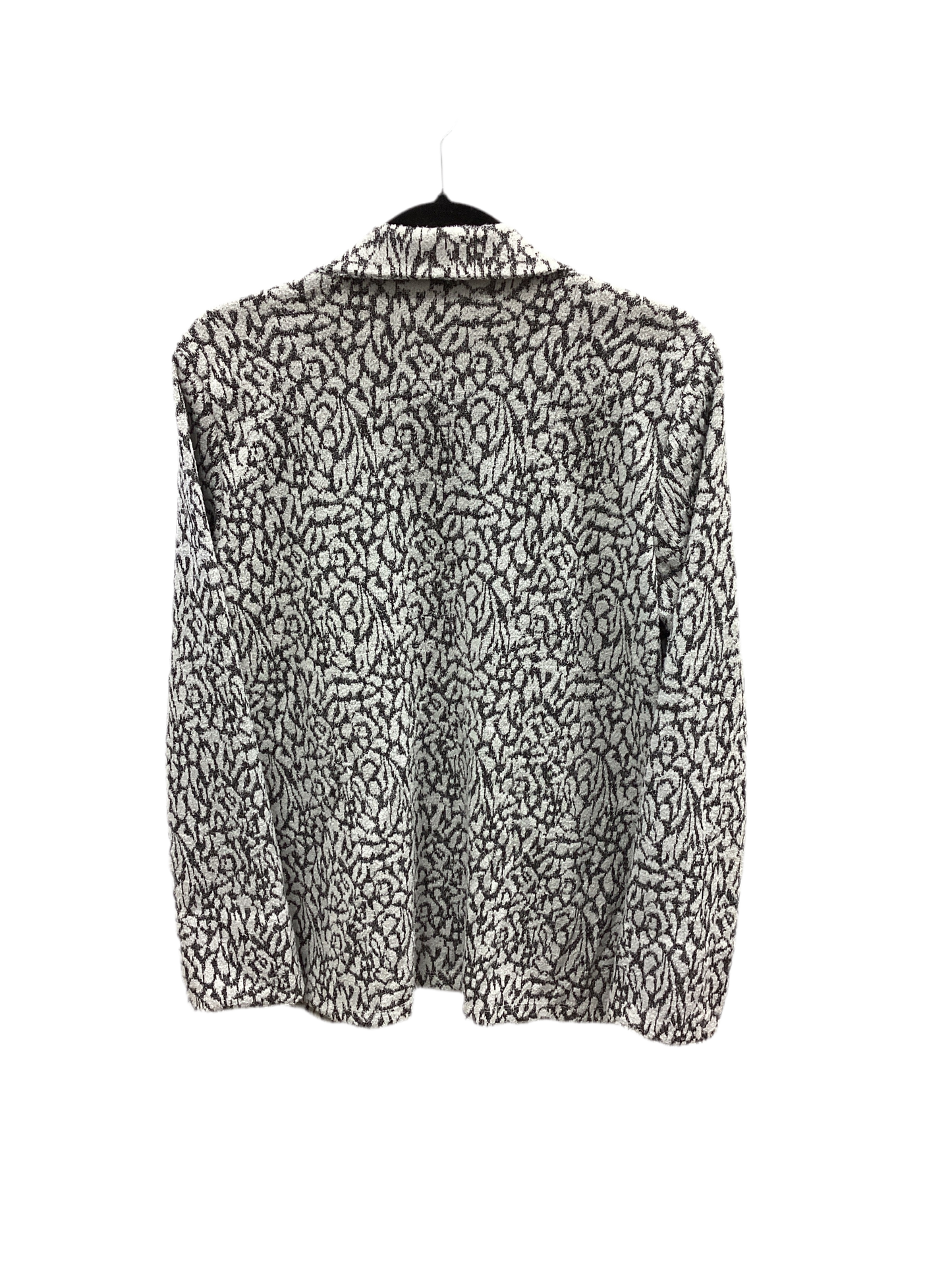 Sweater Cardigan By Roz And Ali In Cream & Silver, Size:M