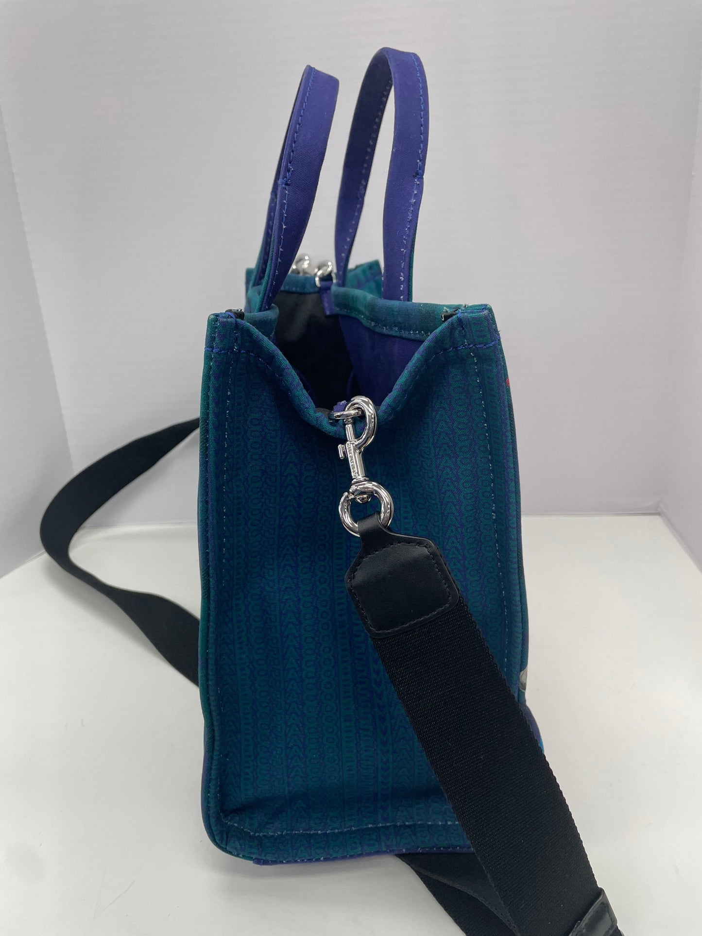 Tote Luxury Designer By Marc Jacobs In Blue & Red, Size:Medium